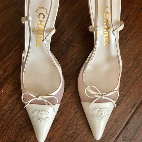 chanel pink heels|vintage Chanel heels.